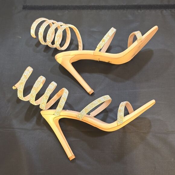 BRAND NEW GLAZE WOMEN’S RHINESTONE EMBELLISHMENTS SANDAL - Picture 10 of 15